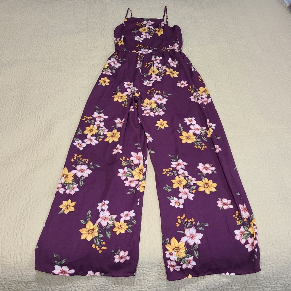 Xhilaration Floral pants jumpsuit size S - Picture 2 of 8
